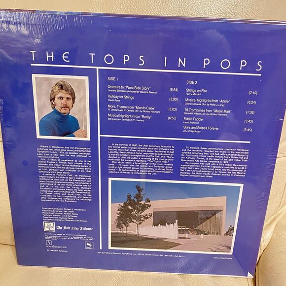 SEALED Vintage “Top 10 In Pops” LP Utah Symphony Vinyl New - Picture 2 of 3